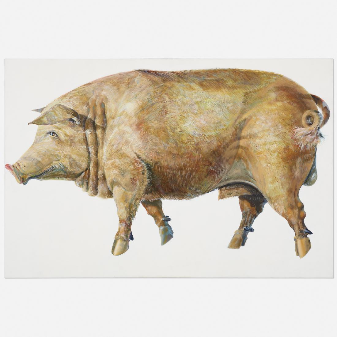 Don Nice, Pig: Don Nice Pig 1969oil on canvas48 h × 72 w in (122 × 183 cm) Signed, titled and dated to verso 'Pig 1969 Don Nice'. Provenance: Acquired directly from the artis
