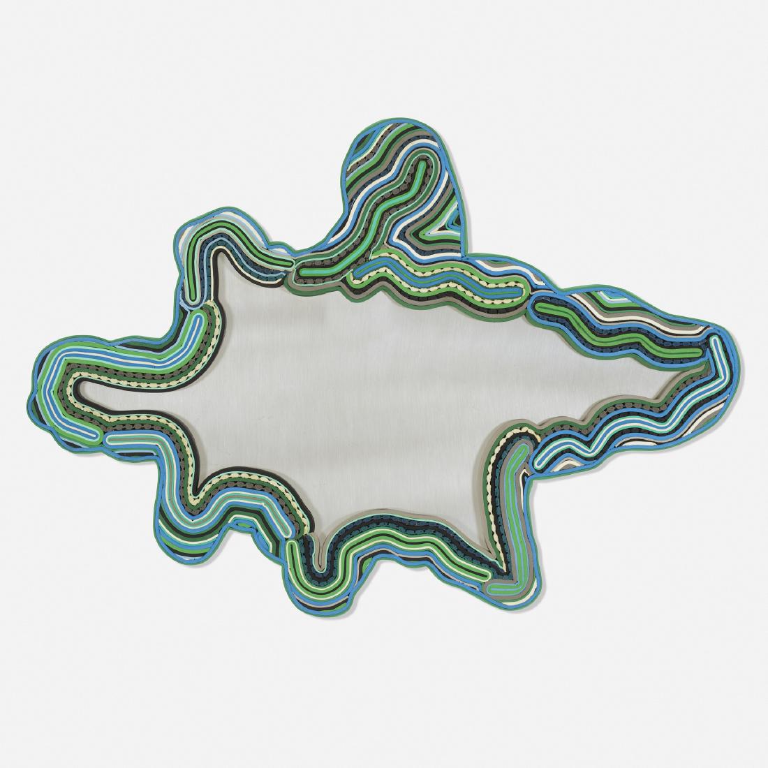 Fernando and Humberto Campana, Sushi mirror: Fernando and Humberto Campana Sushi mirror Estudio CampanaBrazil, 2011Ethylene vinyl acetate, bronze mirror, carpet, rubber, fabric33 w × 1 d × 23 h in (84 × 3 × 58 cm)