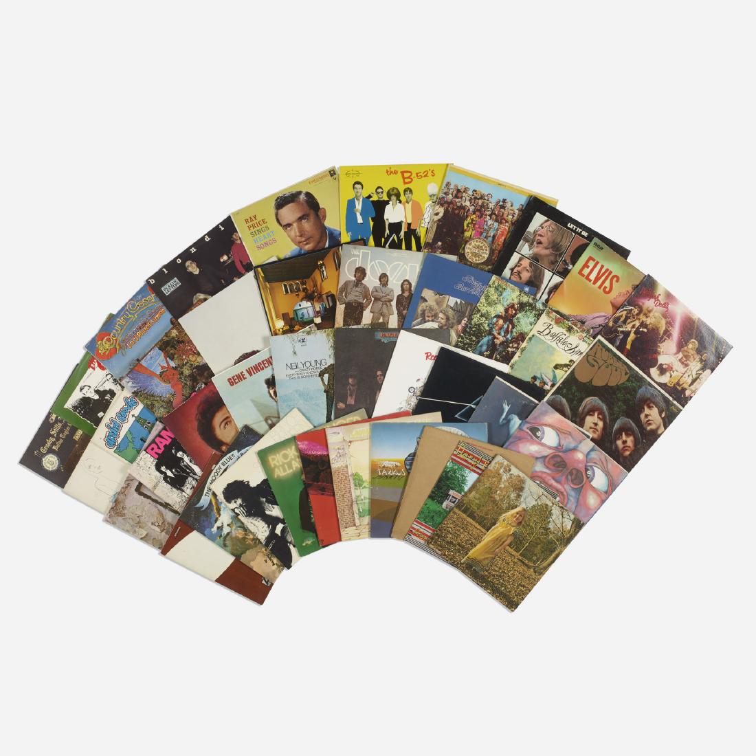 Various Artists, collection of forty records: Various Artists collection of forty records 20th Century offset color lithograph, vinyl 12.25 w × 12.25 h in (31 × 31 cm) Complete Lot Details Ramones 'Roc