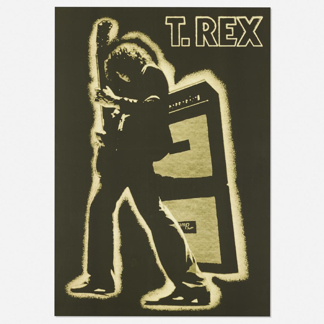 T. Rex: Electric Warrior poster: T. Rex: Electric Warrior poster c. 1971 / printed later offset lithograph on paper 33 h × 23 w in (84 × 58 cm)