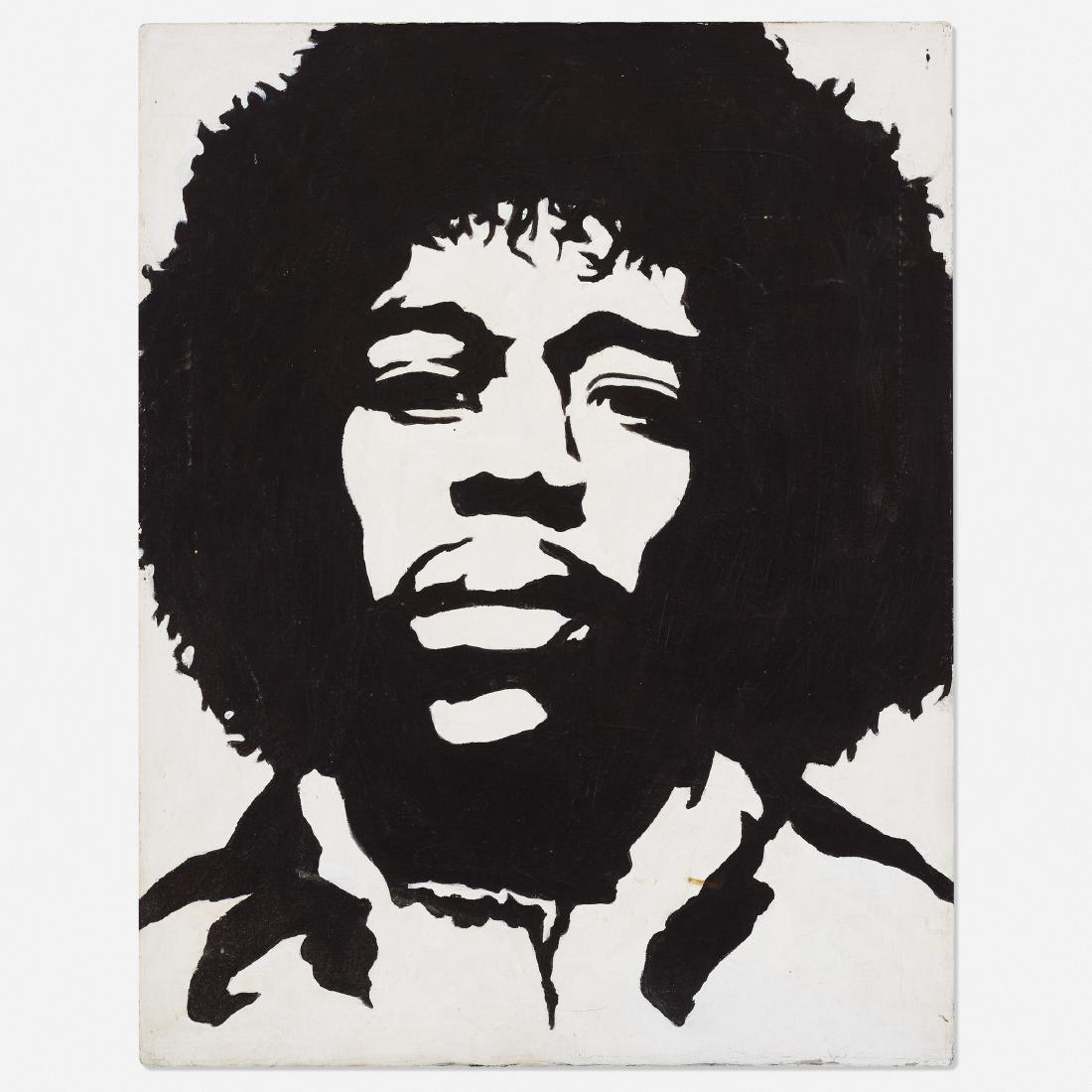 Artist Unknown, Jimi Hendrix: Artist Unknown Jimi Hendrix c. 2000acrylic on canvas30 h × 24 w in (76 × 61 cm)