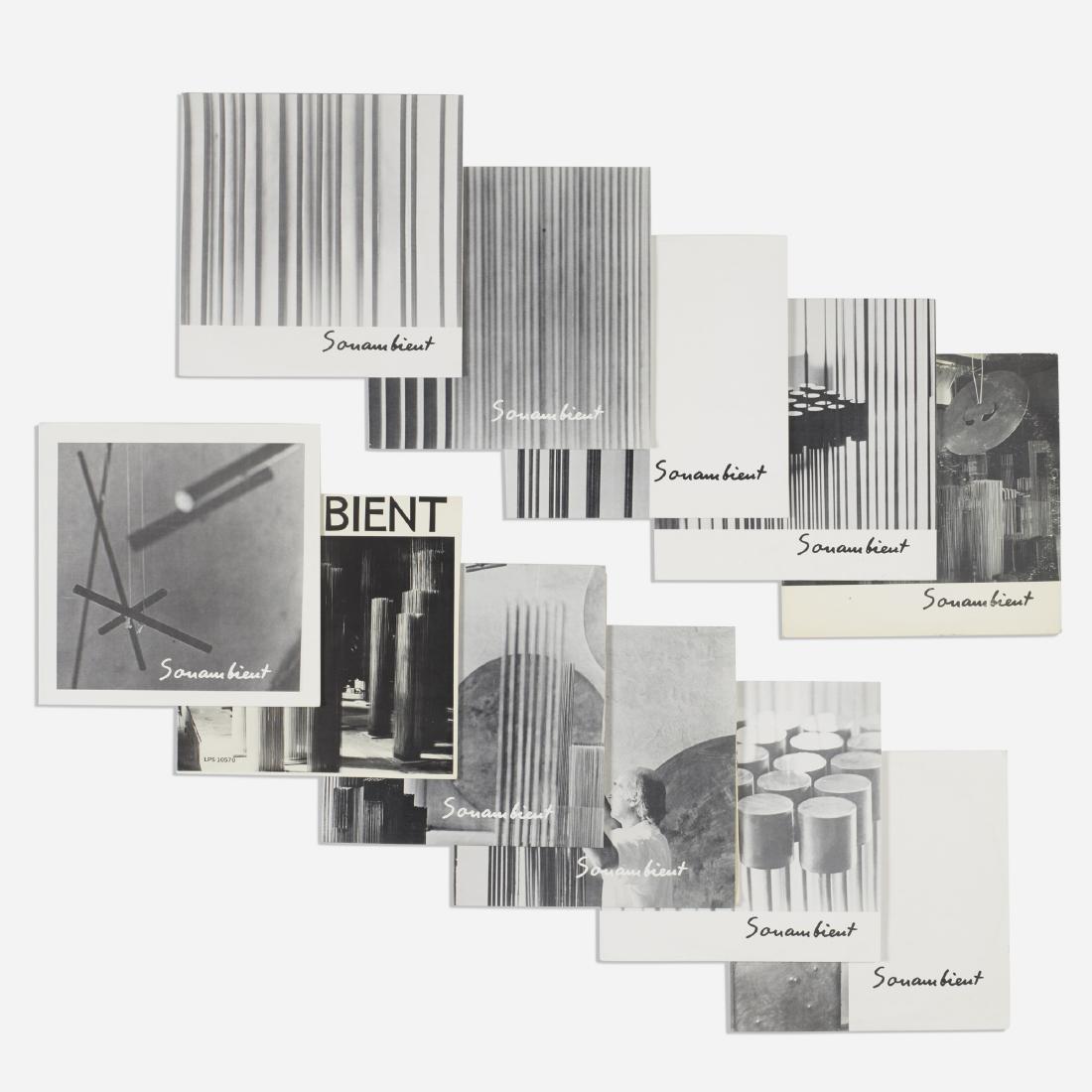 Harry Bertoia, complete set of 11 Sonambient records: Harry Bertoia complete set of eleven Sonambient records USA, 1970/1978offset color lithograph, vinyl12.25 w × 12.25 h in (31 × 31 cm)