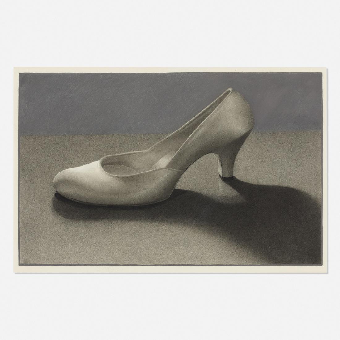 Susan Hauptman, High Heel Shoe: Susan Hauptman High Heel Shoe c. 1983graphite, charcoal and pastel on paper17 h × 23.75 w in (43 × 60 cm) Provenance: Acquired directly from the artist | Allan Stone
