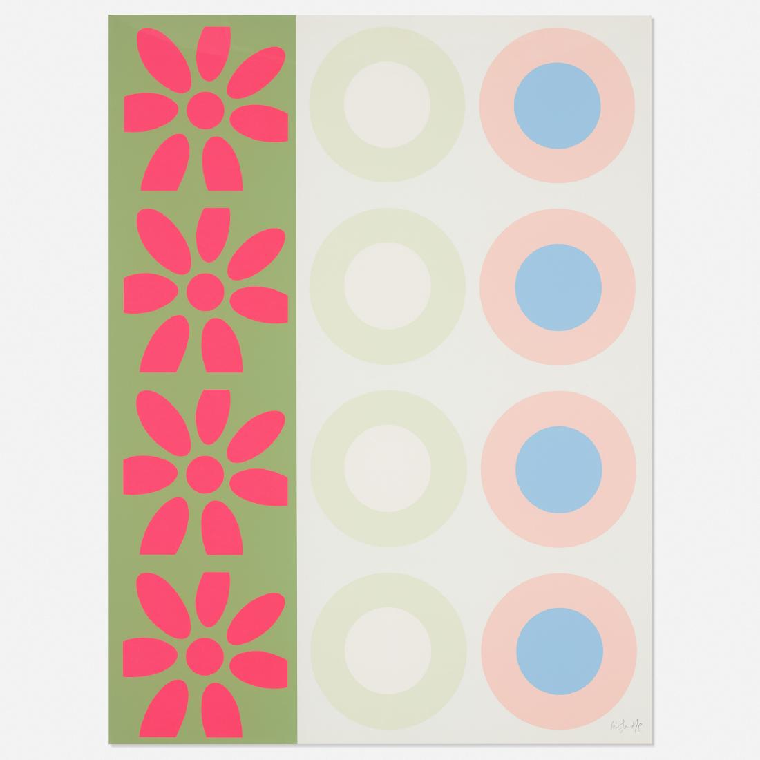 Peter Gee, Untitled: Peter Gee Untitled c. 1965 screenprint on paper 40 h × 29.75 w in (102 × 76 cm) Signed and numbered to lower right 'Peter Gee A/P'. This work is an artist's proof. Proven