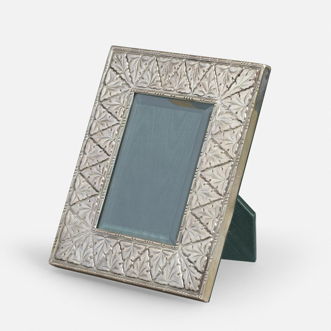 Gianmaria Buccellati, sterling silver picture frame: Gianmaria Buccellati sterling silver picture frame Buccellati Italy sterling silver, glass 6.25 w × .5 d × 8 h in (16 × 1 × 20 cm) Impressed touchmarks and signature to