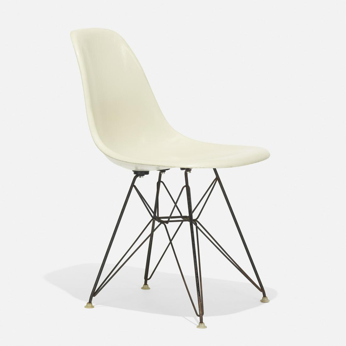 Charles and Ray Eames, DKR: Charles and Ray Eames DKR Herman Miller USA, 1951 / c. 1965 molded fiberglass, enameled steel, rubber, plastic 18.25 w × 21.5 d × 31 h in (46 × 55 × 79 cm) Signed with