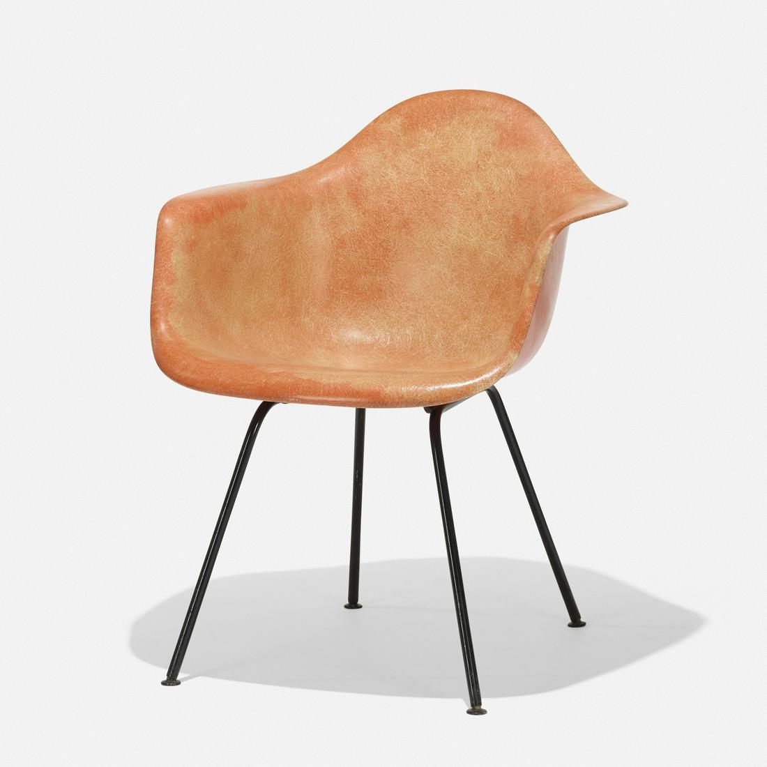 Charles and Ray Eames, DAX: Charles and Ray Eames DAX Herman Miller USA, 1950 / c. 1970 molded fiberglass, enameled steel, rubber, plastic 25 w × 24 d × 31 h in (63 × 61 × 79 cm) Signed with molde