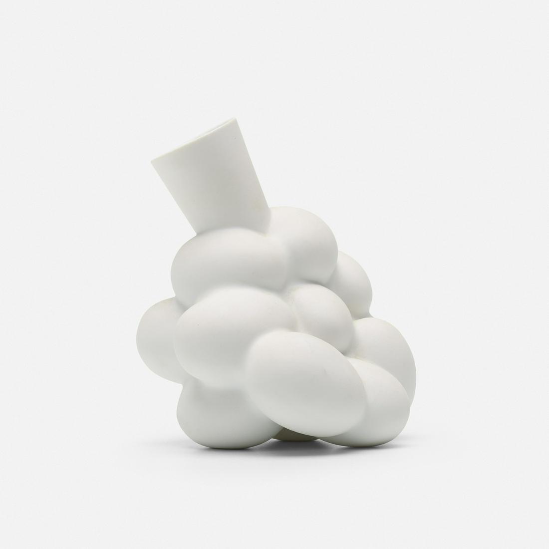 Marcel Wanders, Egg vase: Marcel Wanders Egg vase MoooiThe Netherlands, 1998glazed porcelain4.5 w × 4.5 d × 5.75 h in (11 × 11 × 15 cm) Printed manufacturer's mark to underside ‘Moooi'.