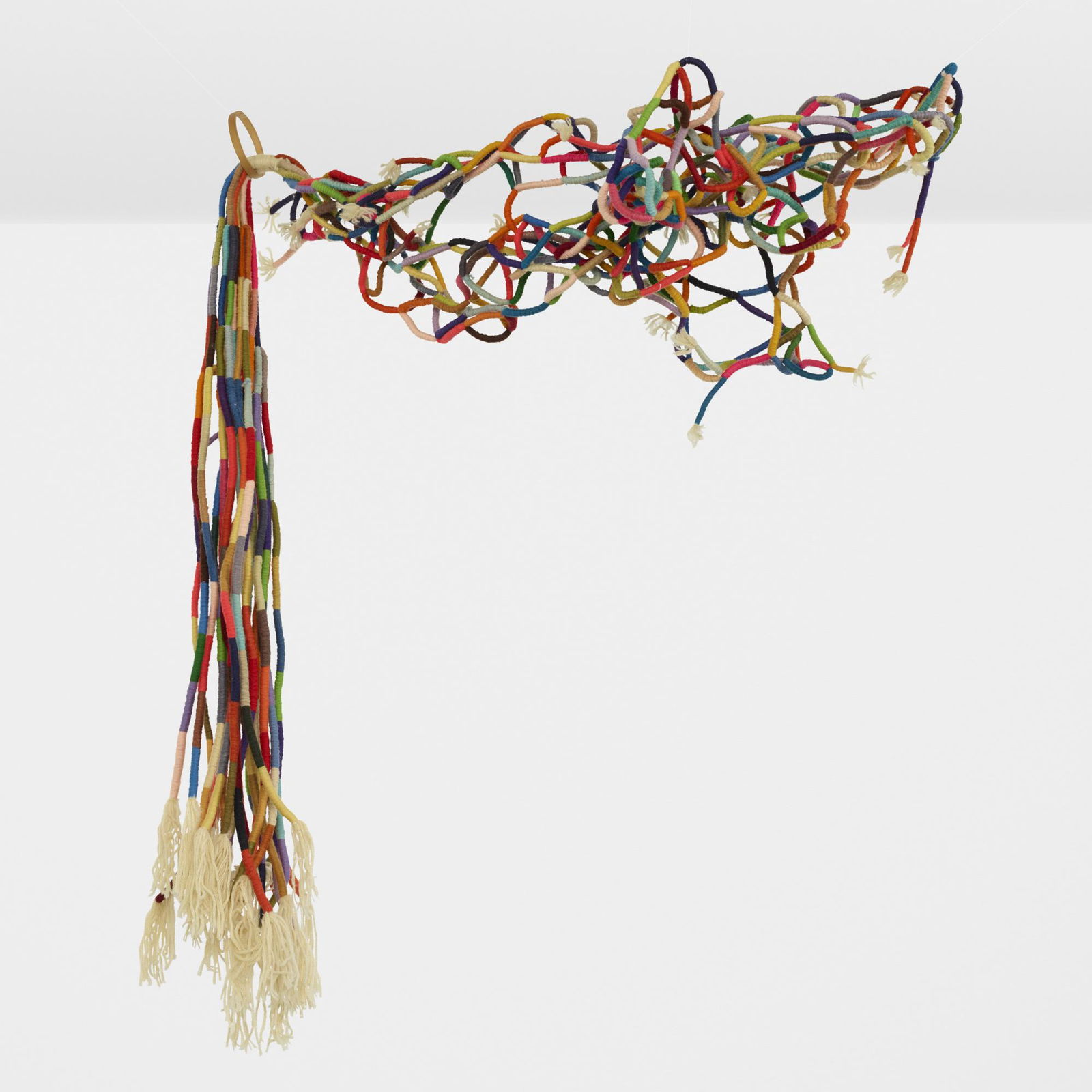 Angelo Testa, Untitled: Angelo Testa Untitled c. 1965hand-woven wool65 h × 55 w × 10 d in (165 × 140 × 25 cm)