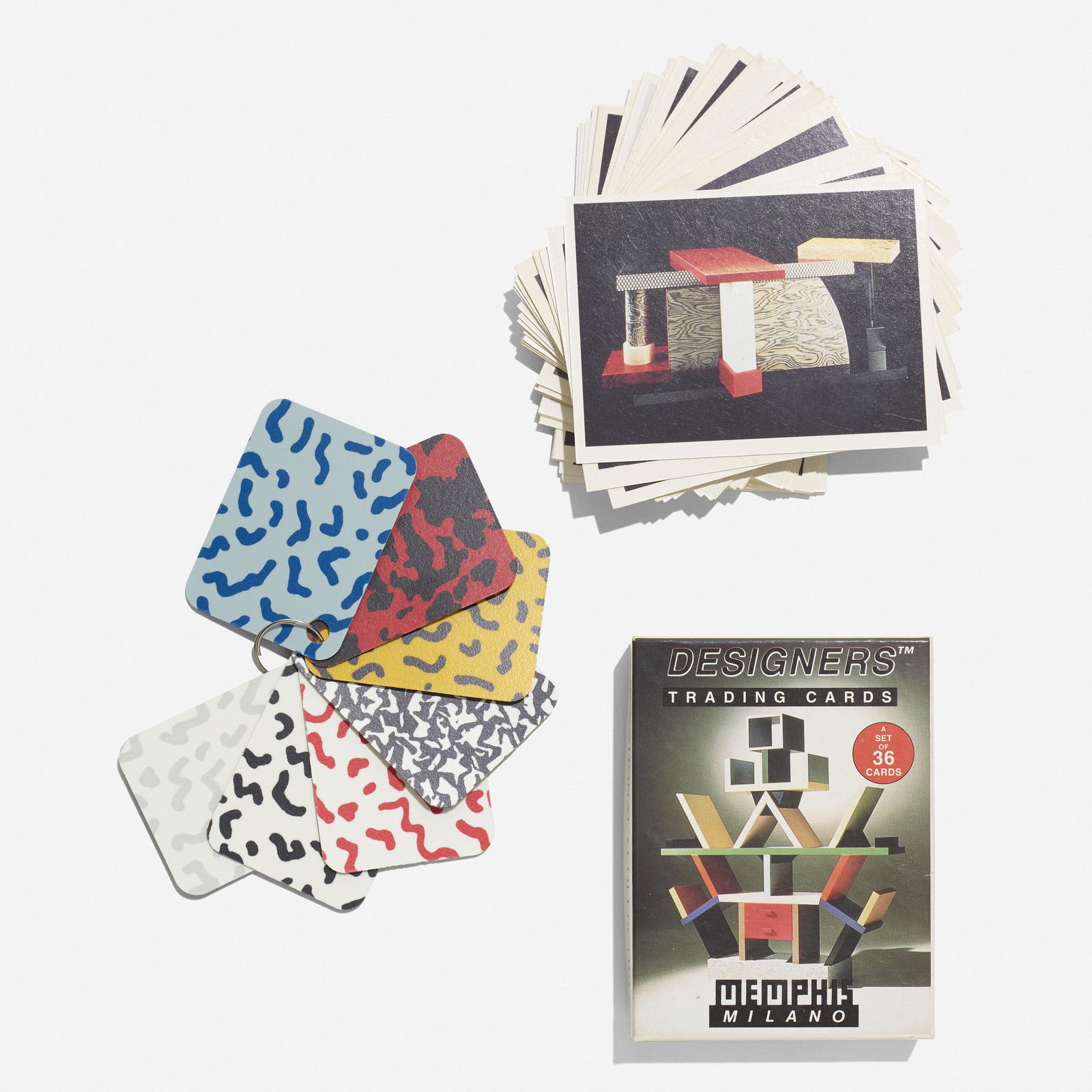 Memphis playing cards and laminate samples (1 of 1)