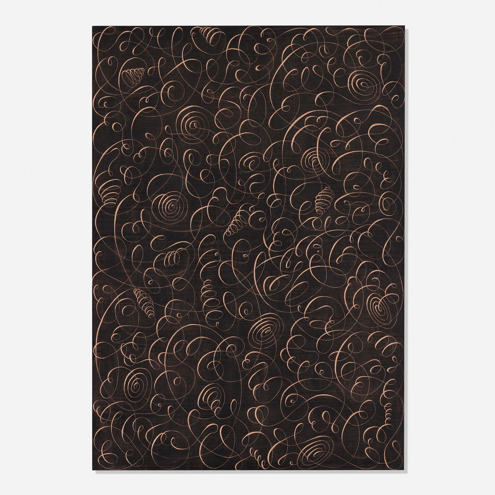 Elliott Puckette, Untitled: Elliott Puckette Untitled 1992gesso, kaolin and ink on panel35 h × 25 w in (89 × 63 cm) Signed and dated to verso ‘Elliott Puckette 92'.