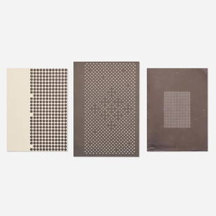 Josef and Anni Albers, Holiday Cards (three works): Josef and Anni Albers Holiday Cards (three works) printed paper6 h × 4.25 w in (15 × 11 cm) Provenance: Estate of Sewell Sillman | Private Collection