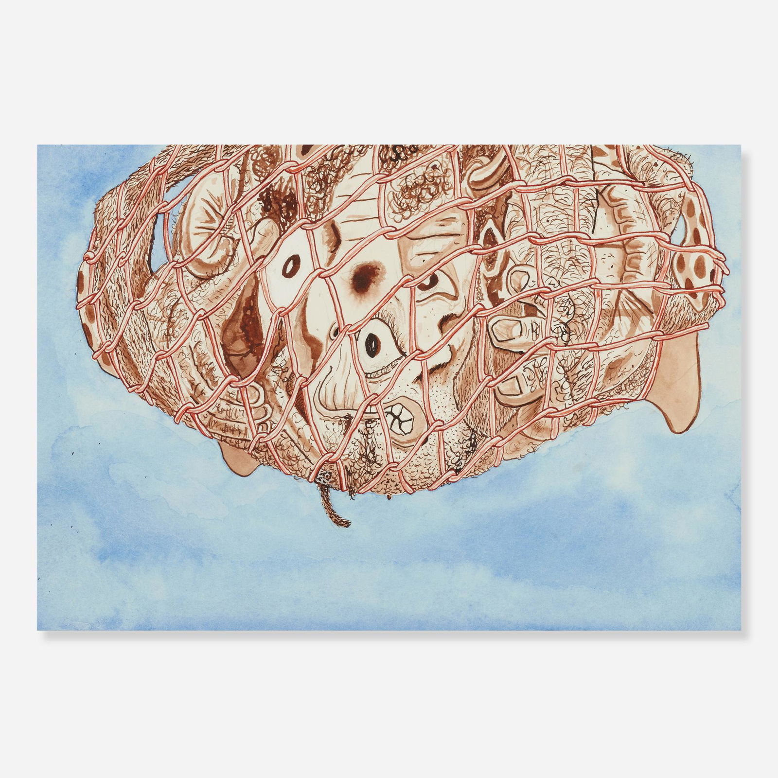 Jason Fox, Untitled: Jason Fox Untitled 2001mixed media on paper7 h × 10.25 w in (18 × 26 cm) Provenance: Feature Inc., New York | Collection of Martina Yamin Literature:</