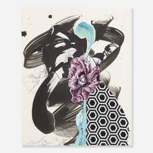 Shinique Smith, A Single Breath: Shinique Smith A Single Breath 2014ink, acrylic and collage on paper9.75 h × 7.75 w in (25 × 20 cm) Signed and titled to lower edge 'A Single Breath Shinique'. Provenan
