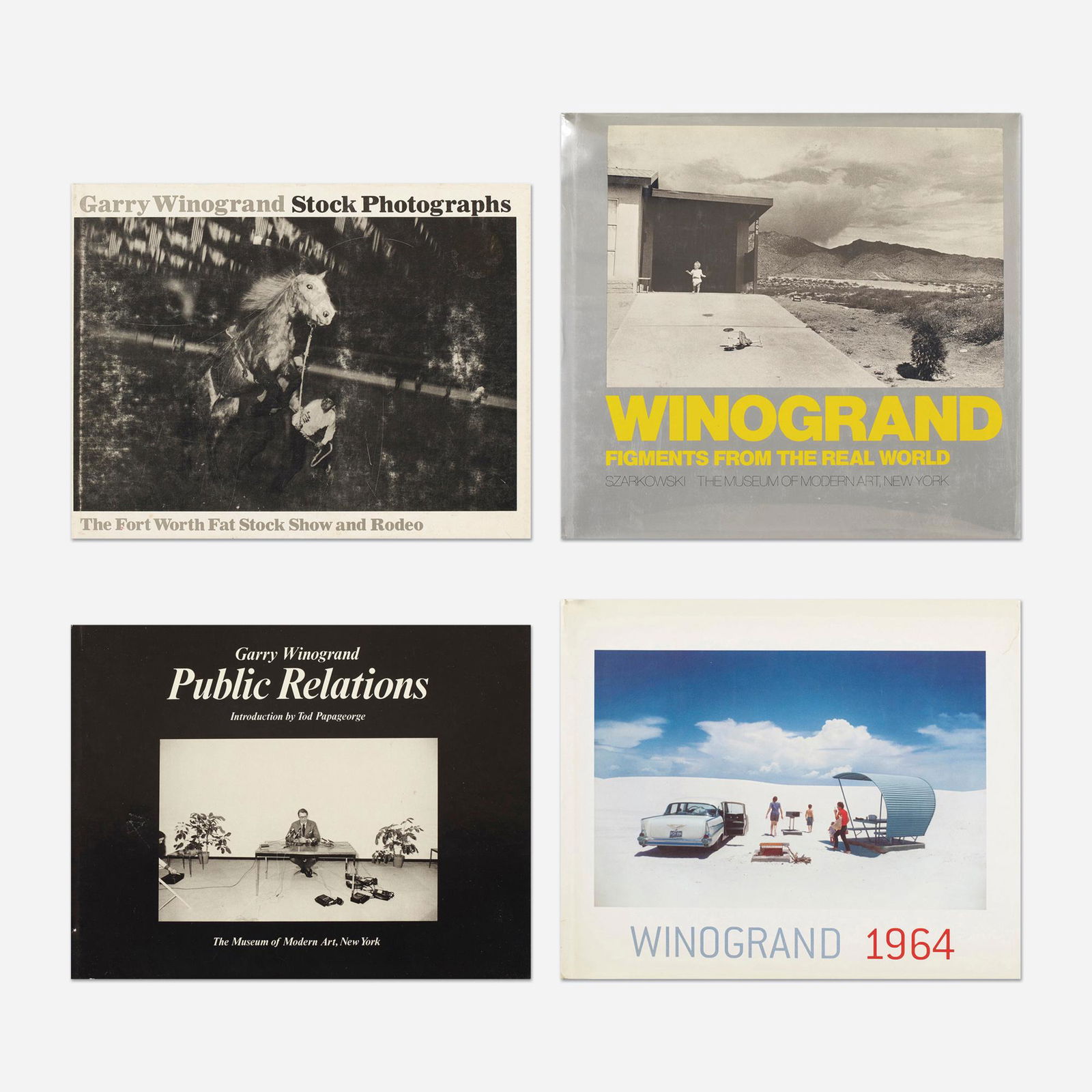 Garry Winogrand monographs, four: Garry Winogrand monographs, four Provenance: Collection of Michael and Gabrielle Boyd Complete Lot Details Stock Photographs: The Fort Worth Fat Stock Show and Rodeo Garry Win