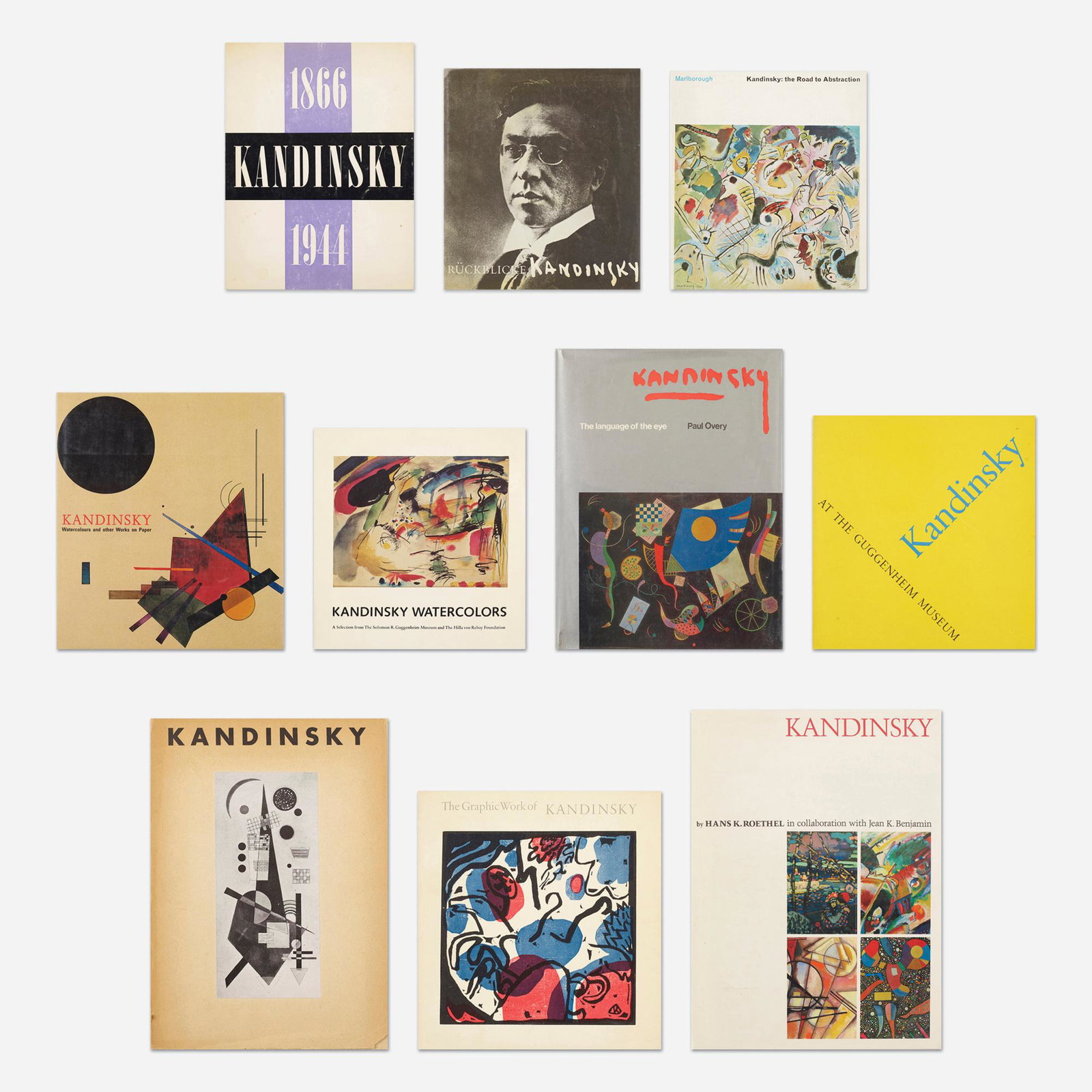 Wassily Kandinsky monographs, fifteen: Wassily Kandinsky monographs, fifteen Provenance: Collection of Michael and Gabrielle Boyd Complete Lot Details Kandinsky Parisian Period 1934-1944, M. Knoedler & Co., NY, 196