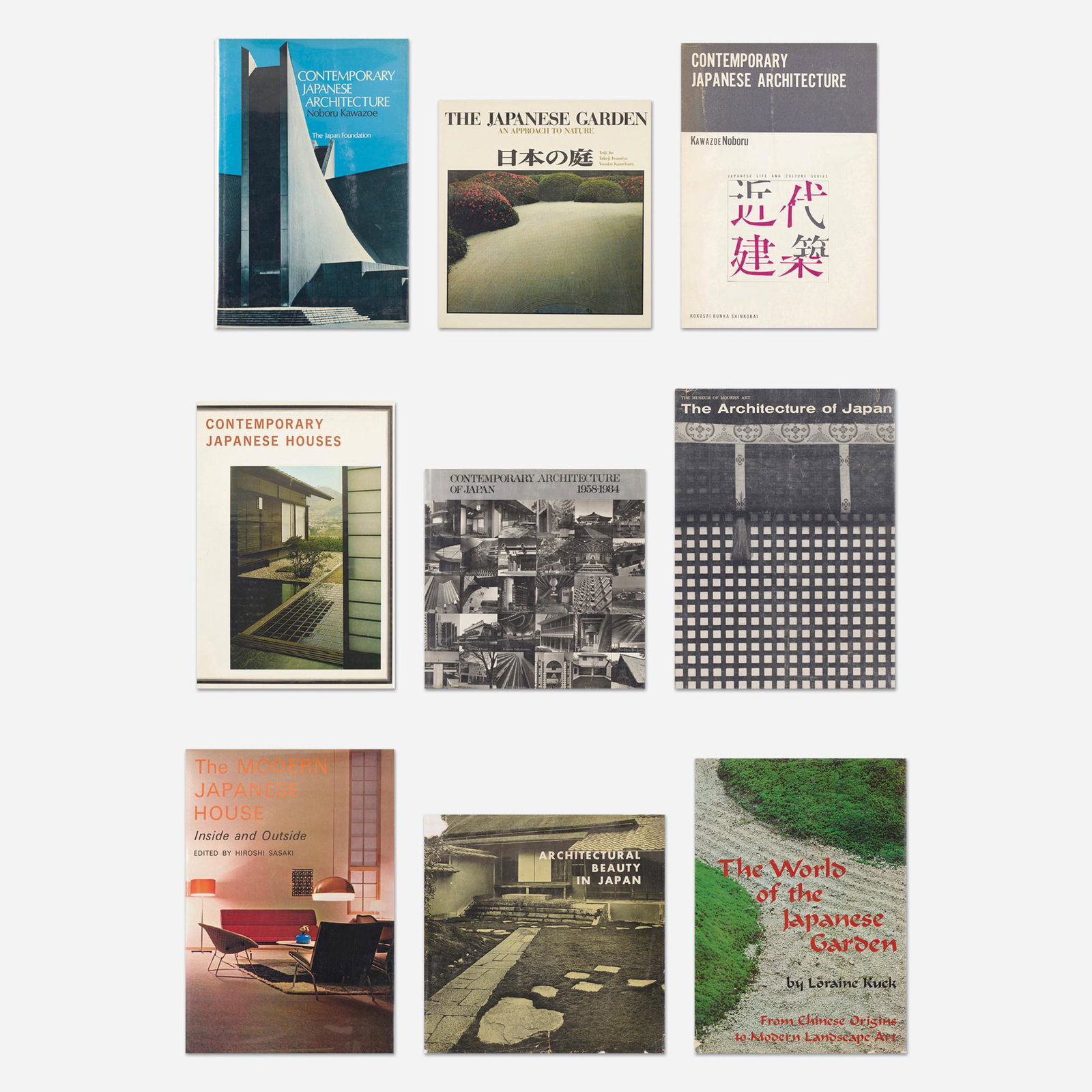 Japanese House and Garden survey, nine: Japanese House and Garden survey, nine Provenance: Collection of Michael and Gabrielle Boyd Complete Lot Details Contemporary Japanese Architecture Kawazoe Noboru, The Japan F