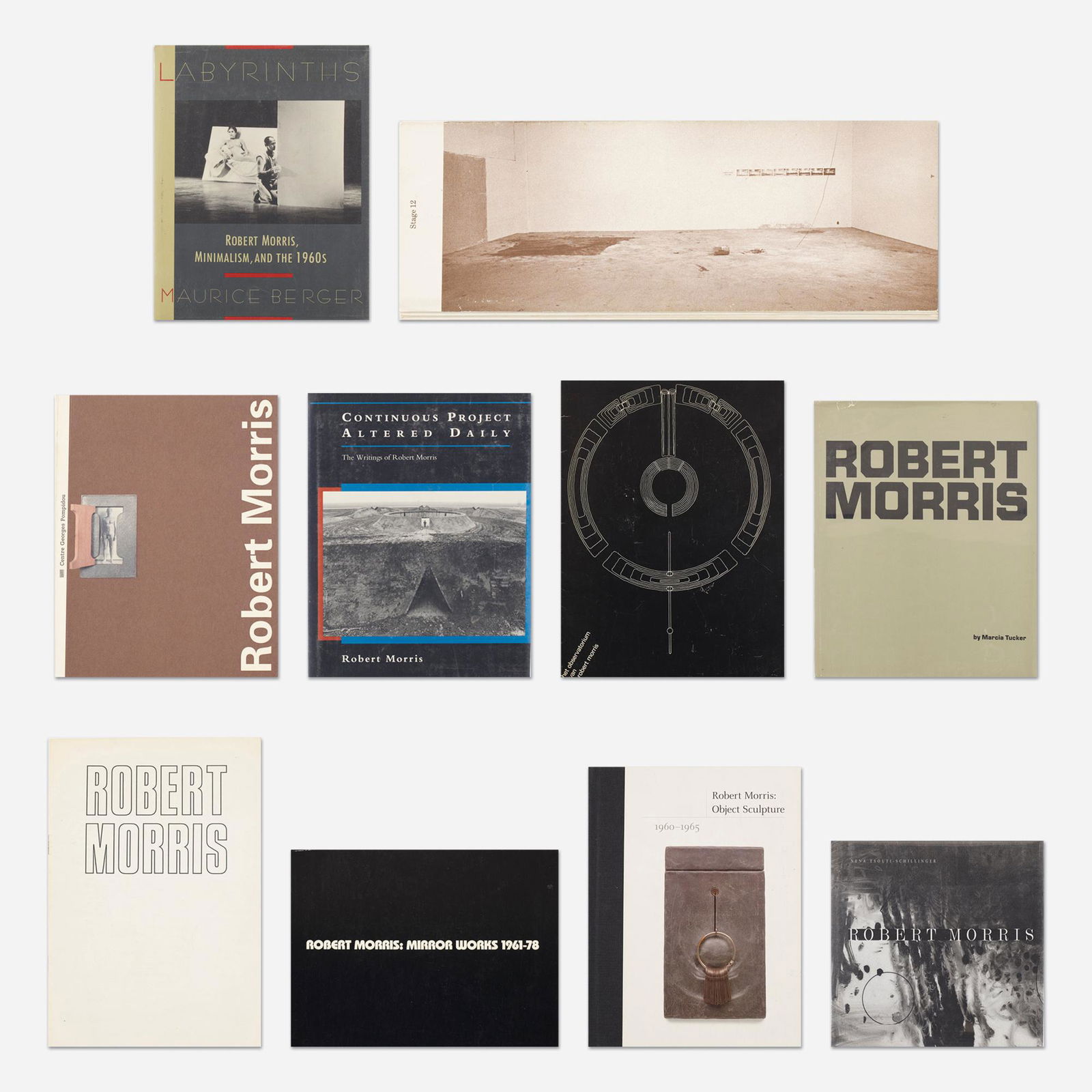 Robert Morris monographs, twelve: Robert Morris monographs, twelve Provenance: Collection of Michael and Gabrielle Boyd Complete Lot Details Continous Project Altered Daily Robert Morris, NY, 1970. B & W, 12 p