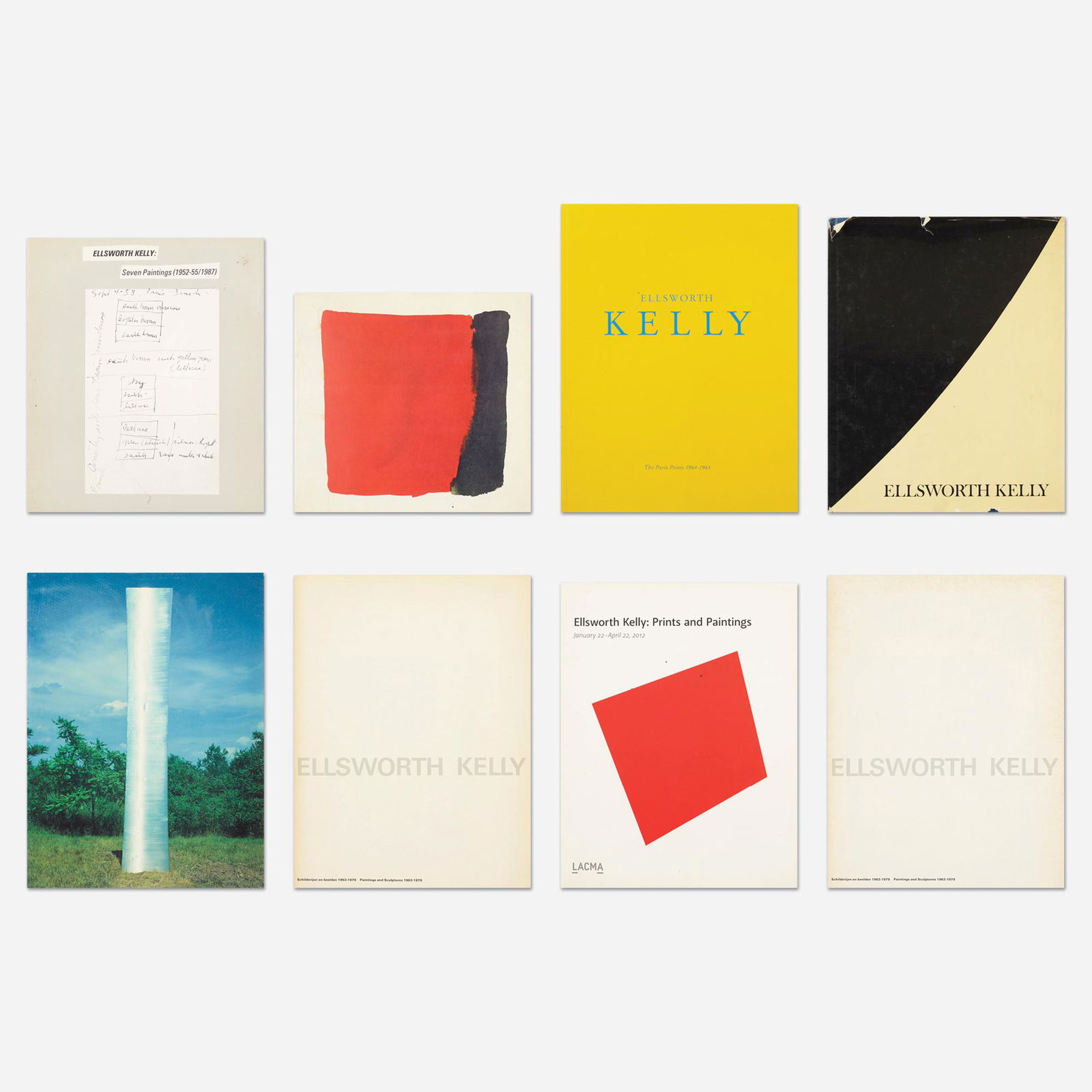 Ellsworth Kelly monographs, eight: Ellsworth Kelly monographs, eight Provenance: Collection of Michael and Gabrielle Boyd Complete Lot Details Ellsworth Kelly: The Early Drawings 1948-1955 James Cuno and Dieter