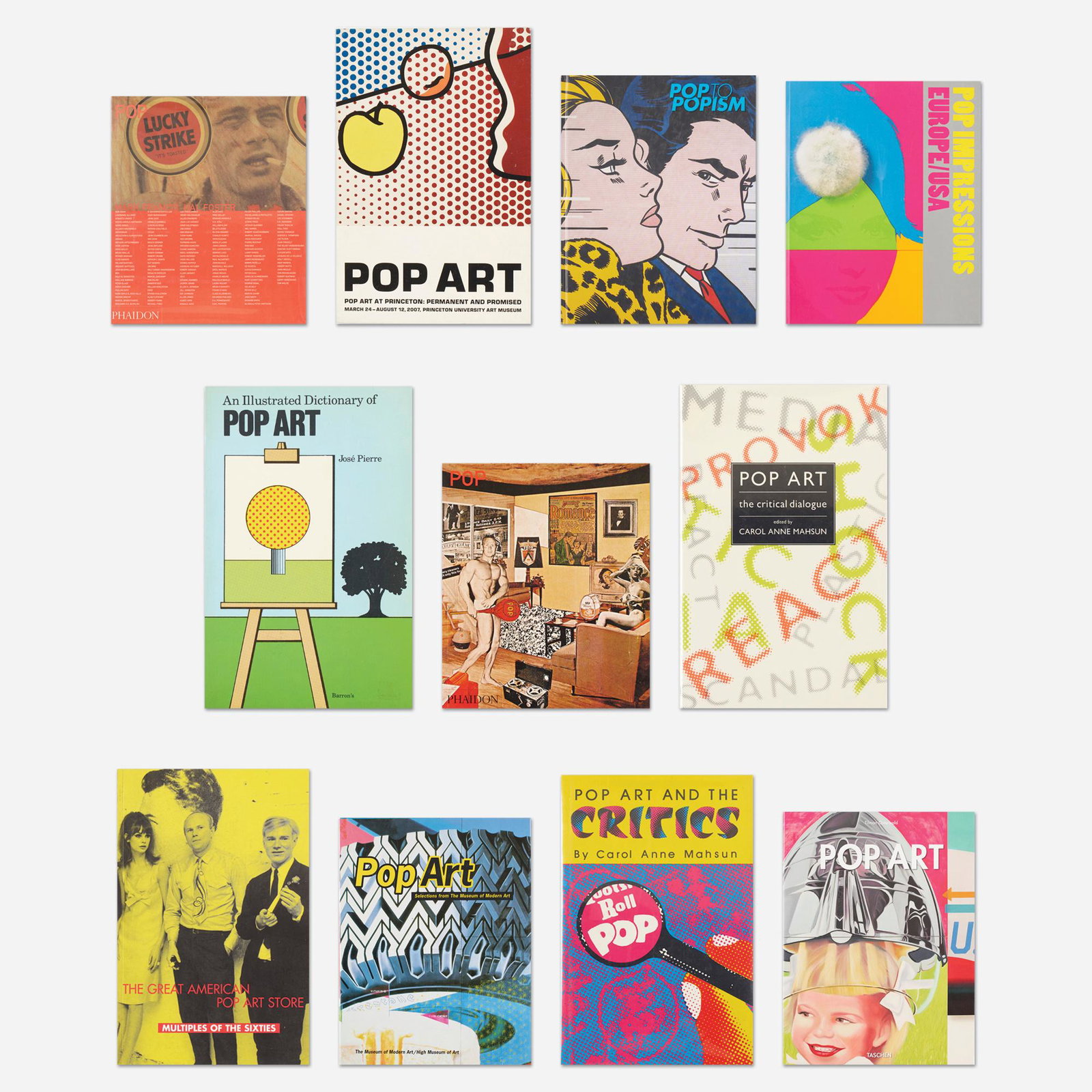 Pop Art survey, eleven: Pop Art survey, eleven Provenance: Collection of Michael and Gabrielle Boyd Complete Lot Details Pop Art at Princeton: Permanent and Promised, 2007. 15 pages, Softcover.