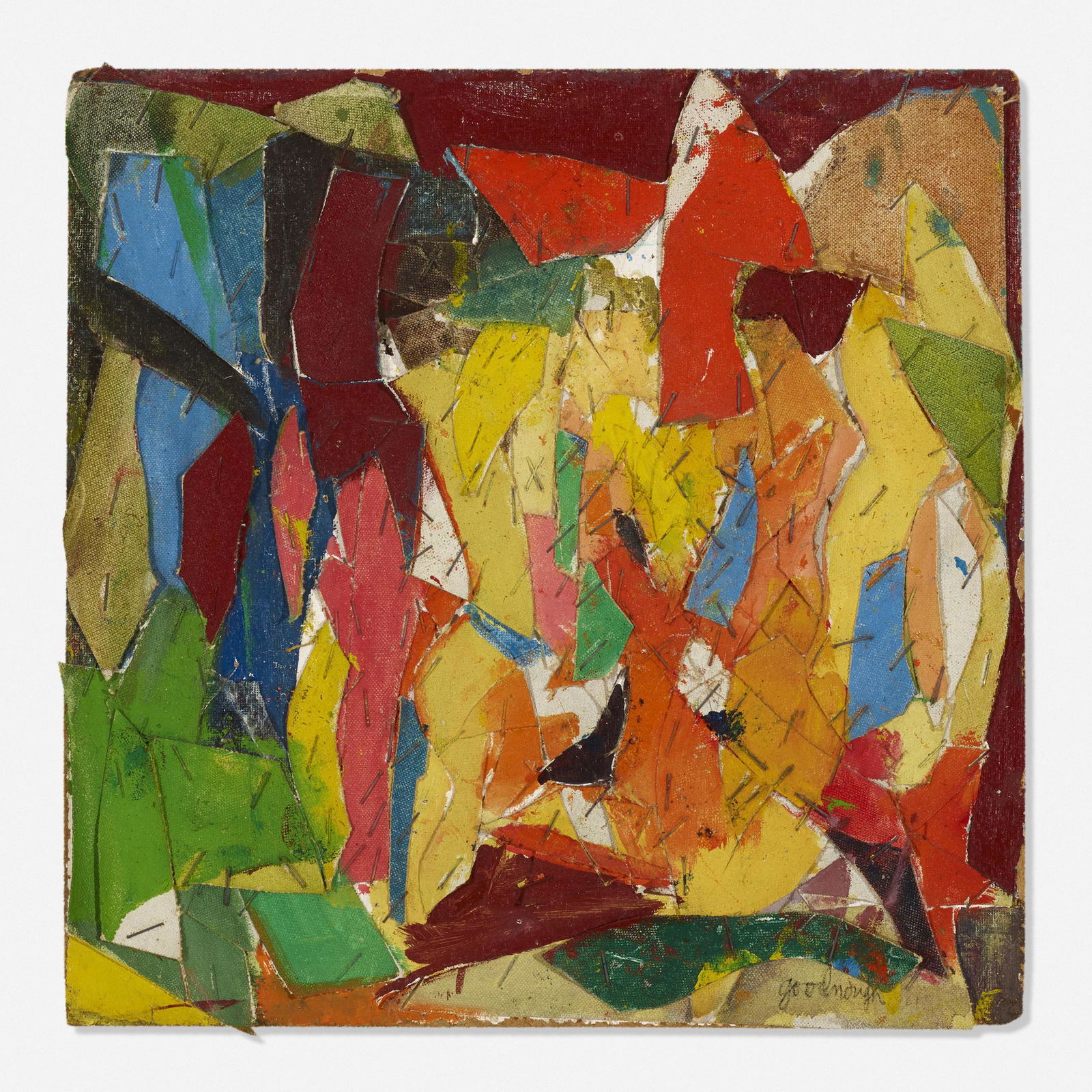 Robert Goodnough, Collage with Canvas Shapes (1 of 2)