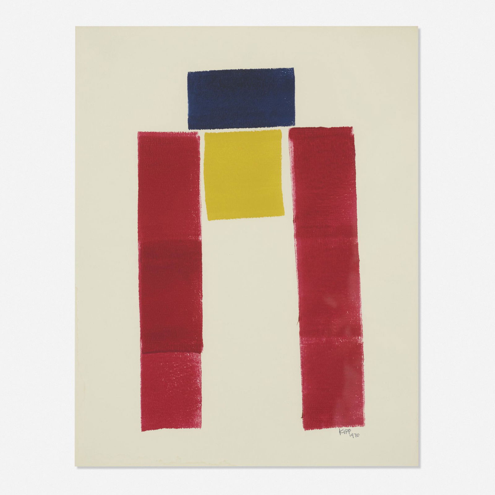 Lyman Kipp, Untitled: Lyman Kipp Untitled 1970printer's ink on paper14 h × 11 w in (36 × 28 cm) Signed and dated to lower right 'Kipp 1970'. Provenance: Acquired directly from the a