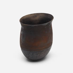 Richard DeVore, vessel: Richard DeVore vessel USA, c. 1985 glazed earthenware 7.75 h × 6.5 w × 4.75 d in (20 × 17 × 12 cm)