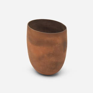 Richard DeVore, vessel: Richard DeVore vessel USA, c. 1985 earthenware 7.5 h × 6 w × 4.75 d in (19 × 15 × 12 cm)