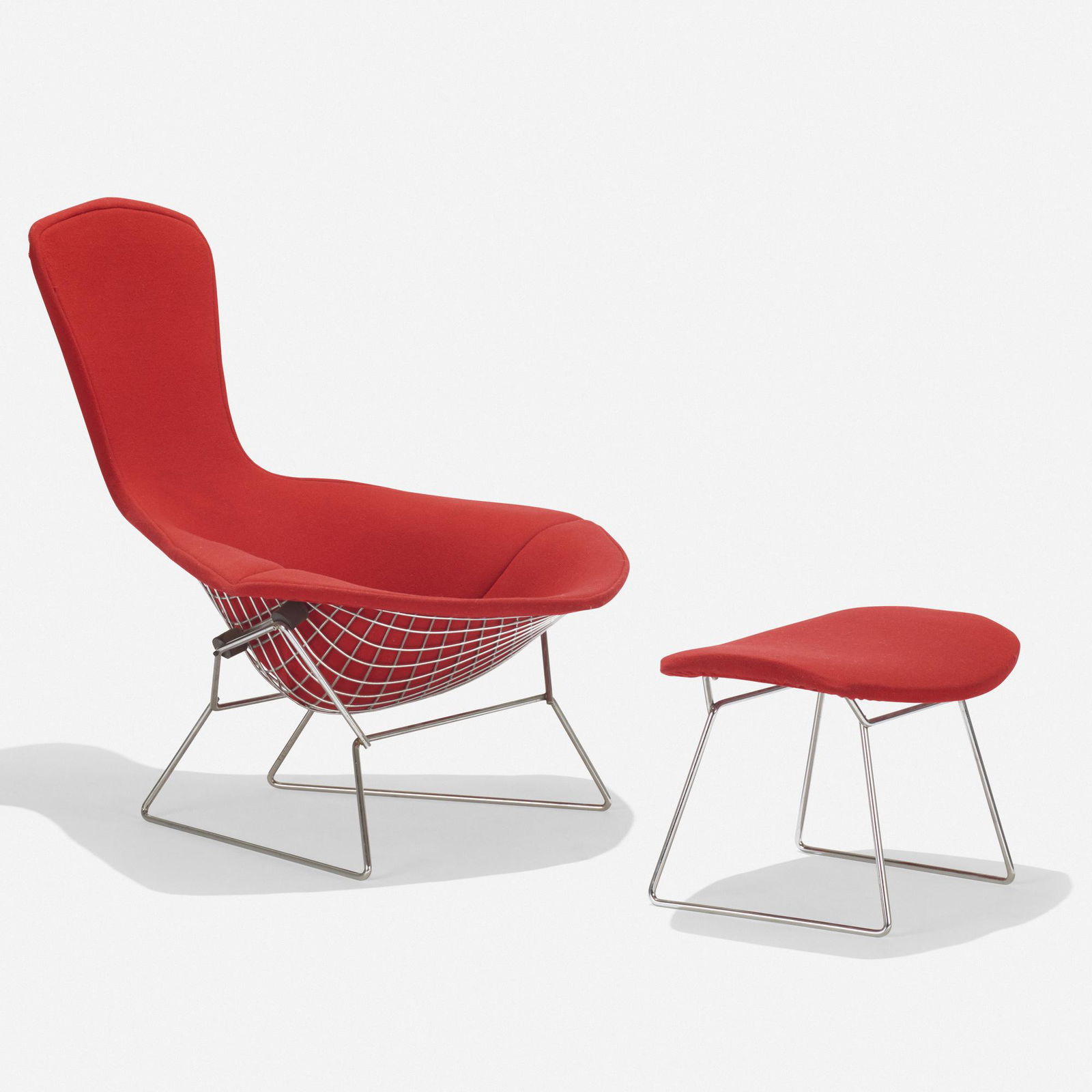 Harry Bertoia, Bird chair and ottoman (1 of 3)