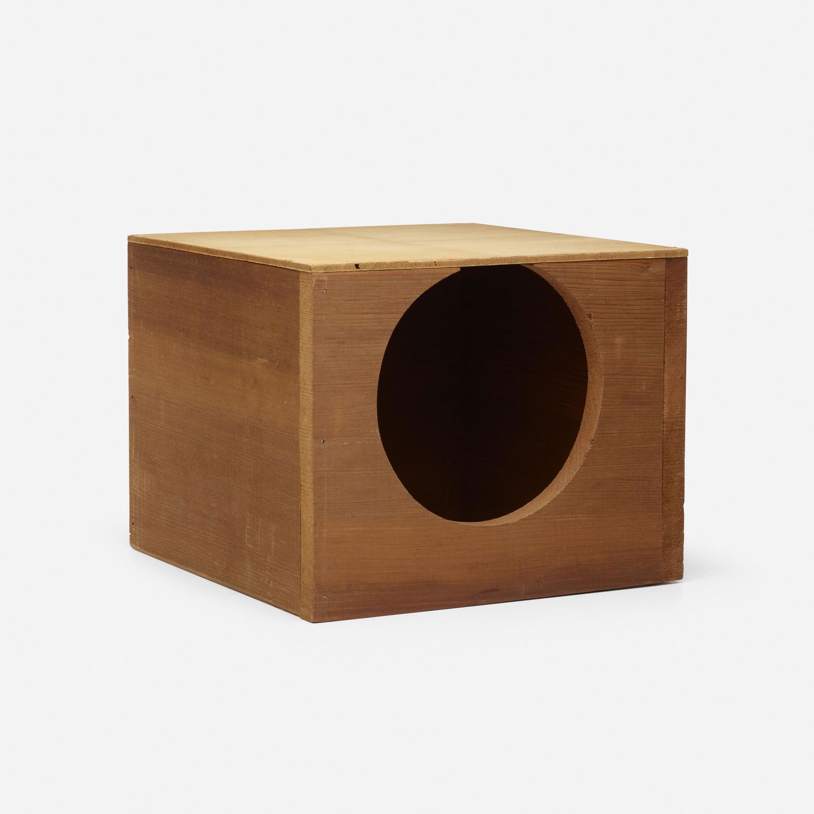 Harry Bertoia, sound box: Harry Bertoia sound box c. 1960pine9.5 h × 12 w × 12 d in (24 × 30 × 30 cm) This sound box was hand-built by the artist when he was first experimenting with his sound scul