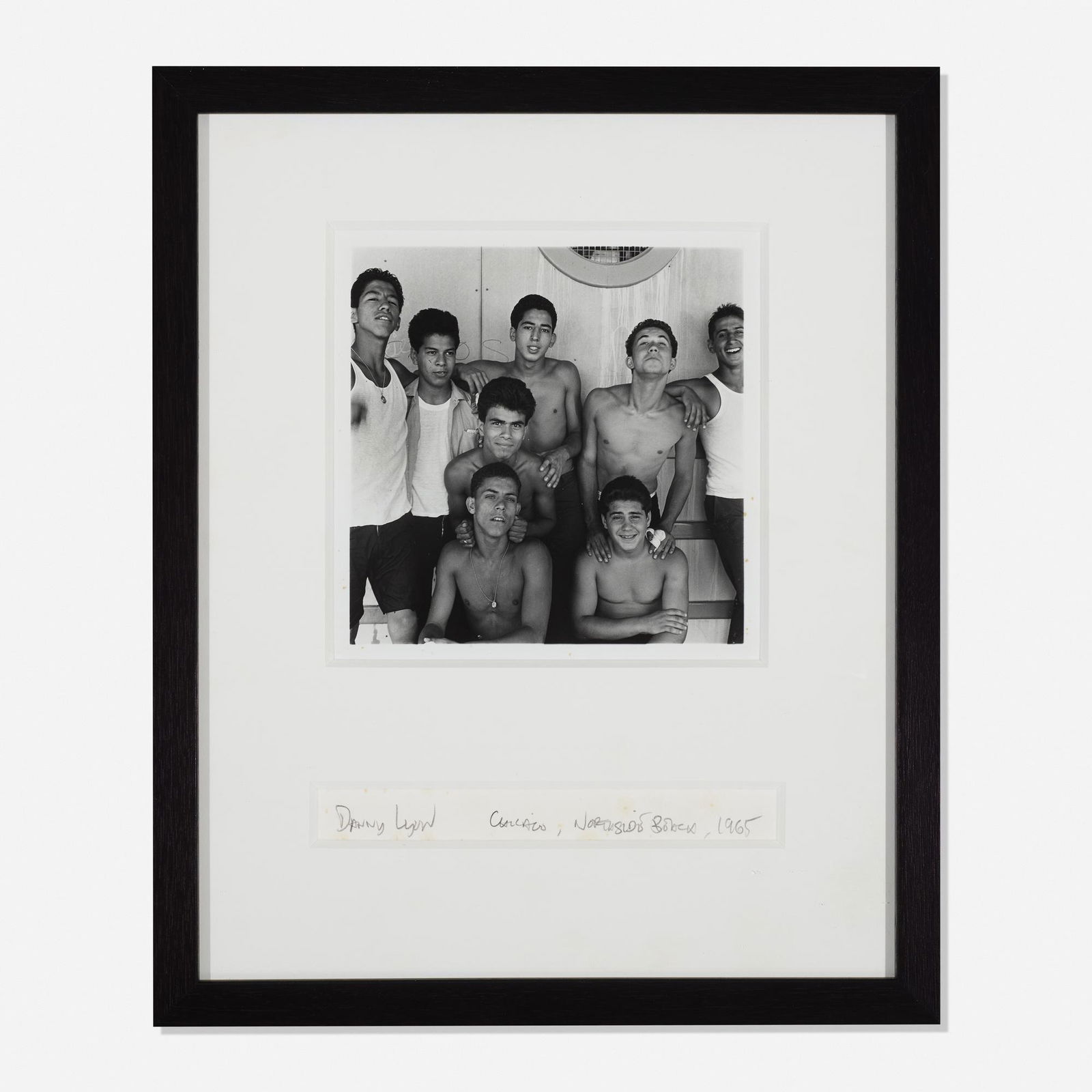 Danny Lyon, Chicago, Northside Beach: Danny Lyon Chicago, Northside Beach 1965gelatin silver print6 h × 6 w in (15 × 15 cm) Signed, titled and dated to lower edge 'Danny Lyon Chicago, Northside Beach 1965'. Signed and dat