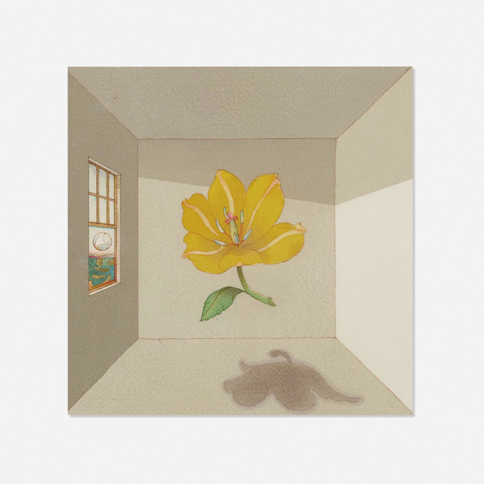 Milton Glaser   Flower in Room, original art for Fish (1 of 1)