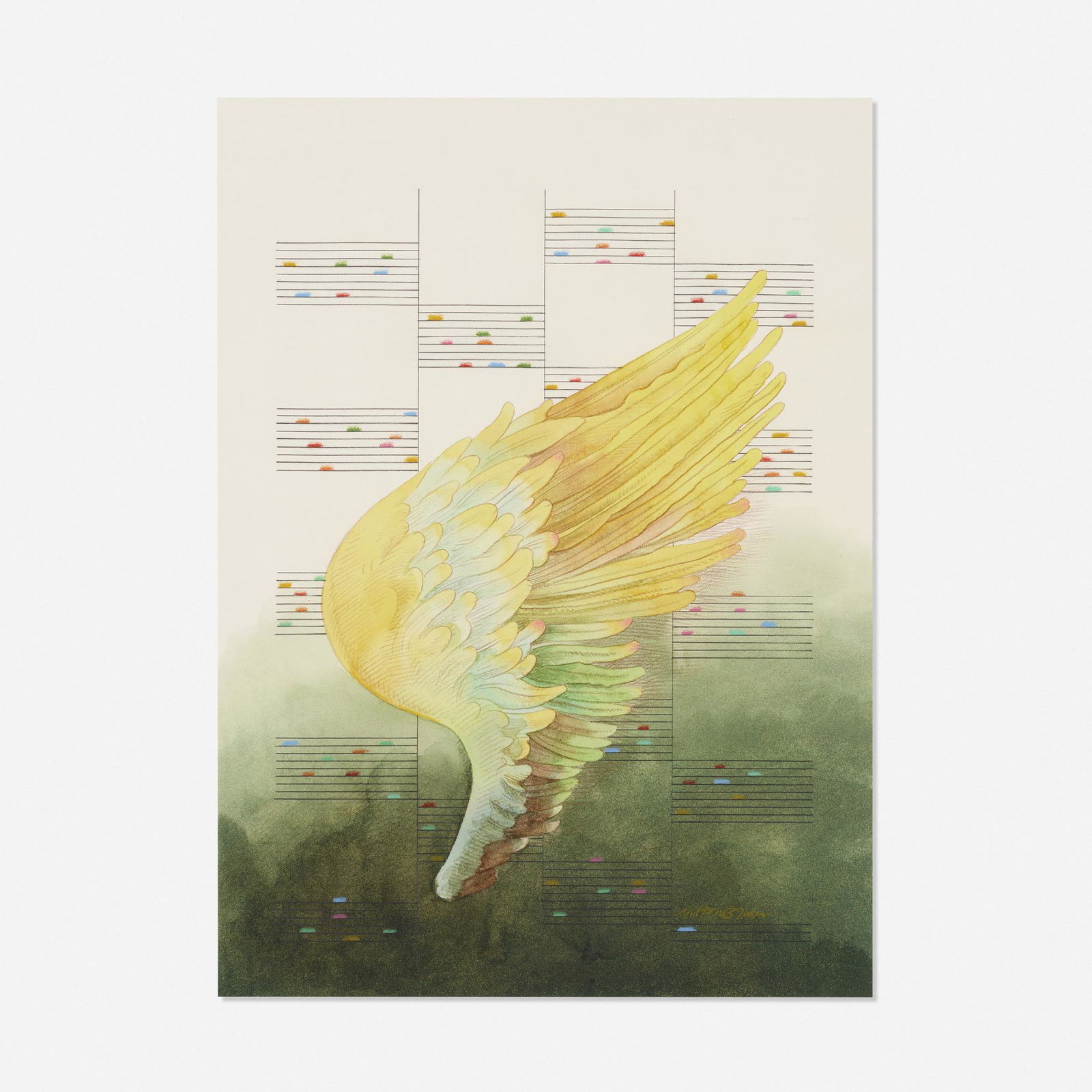 Milton Glaser   Juilliard (Wing), original art for The (1 of 1)