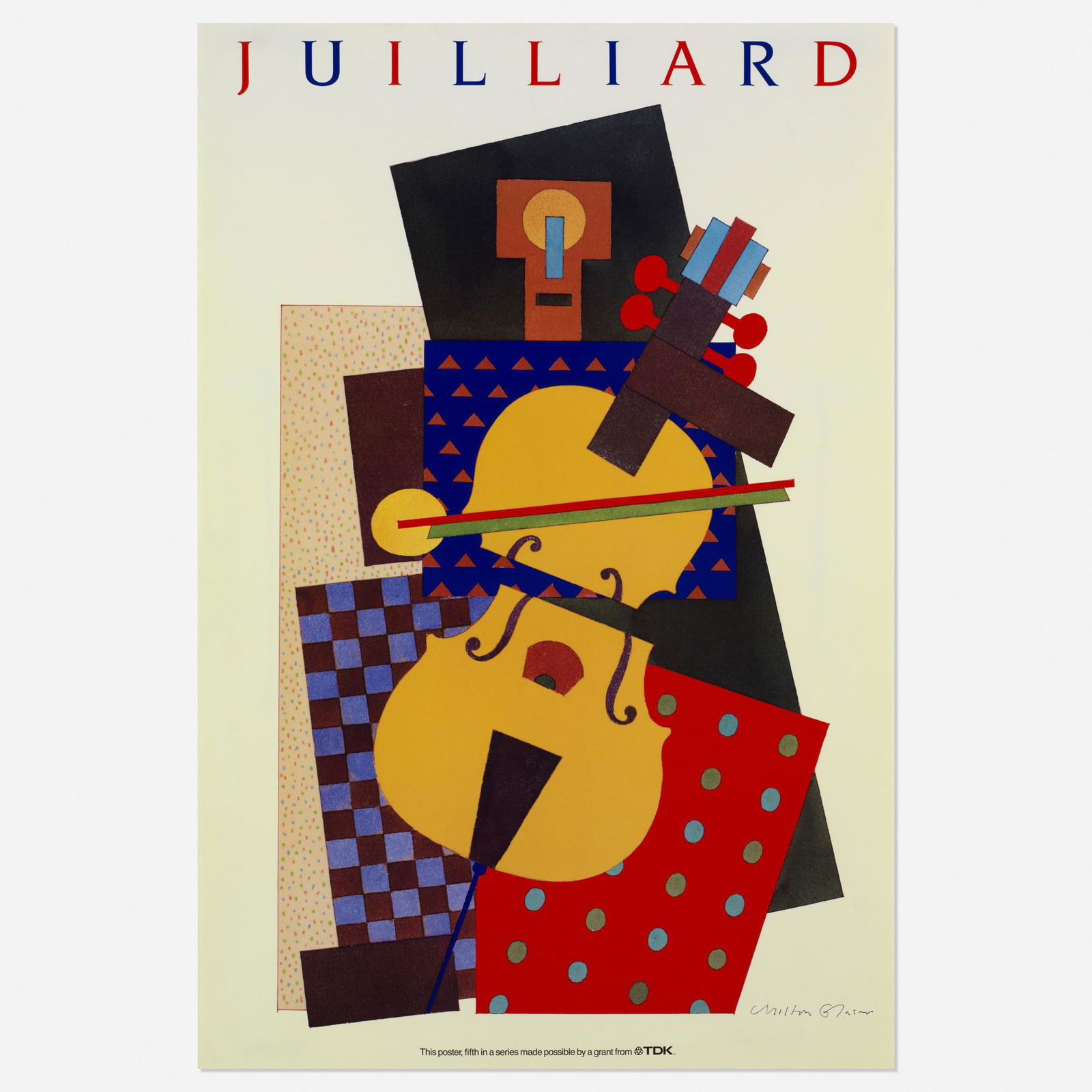 Milton Glaser   Juilliard (Cubist Musician) poster (1 of 1)