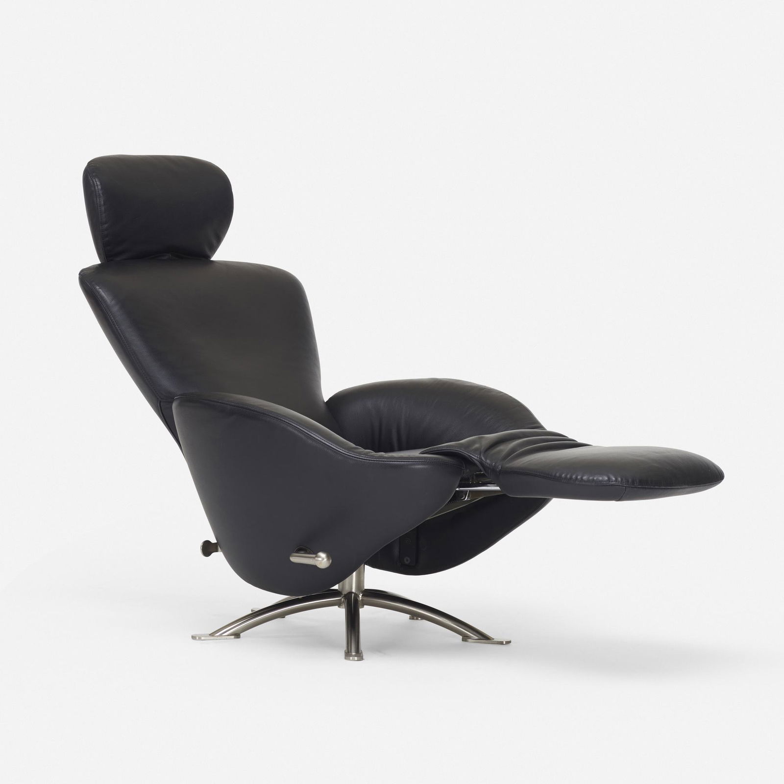 Toshiyuki Kita, Dodo chair, model K10: Toshiyuki Kita Dodo chair, model K10 CassinaJapan / Italy, 2000leather, matte chrome-plated steel, stainless steel41.5 h × 30.5 w × 48 d in (105 × 77 × 122 cm) Chair