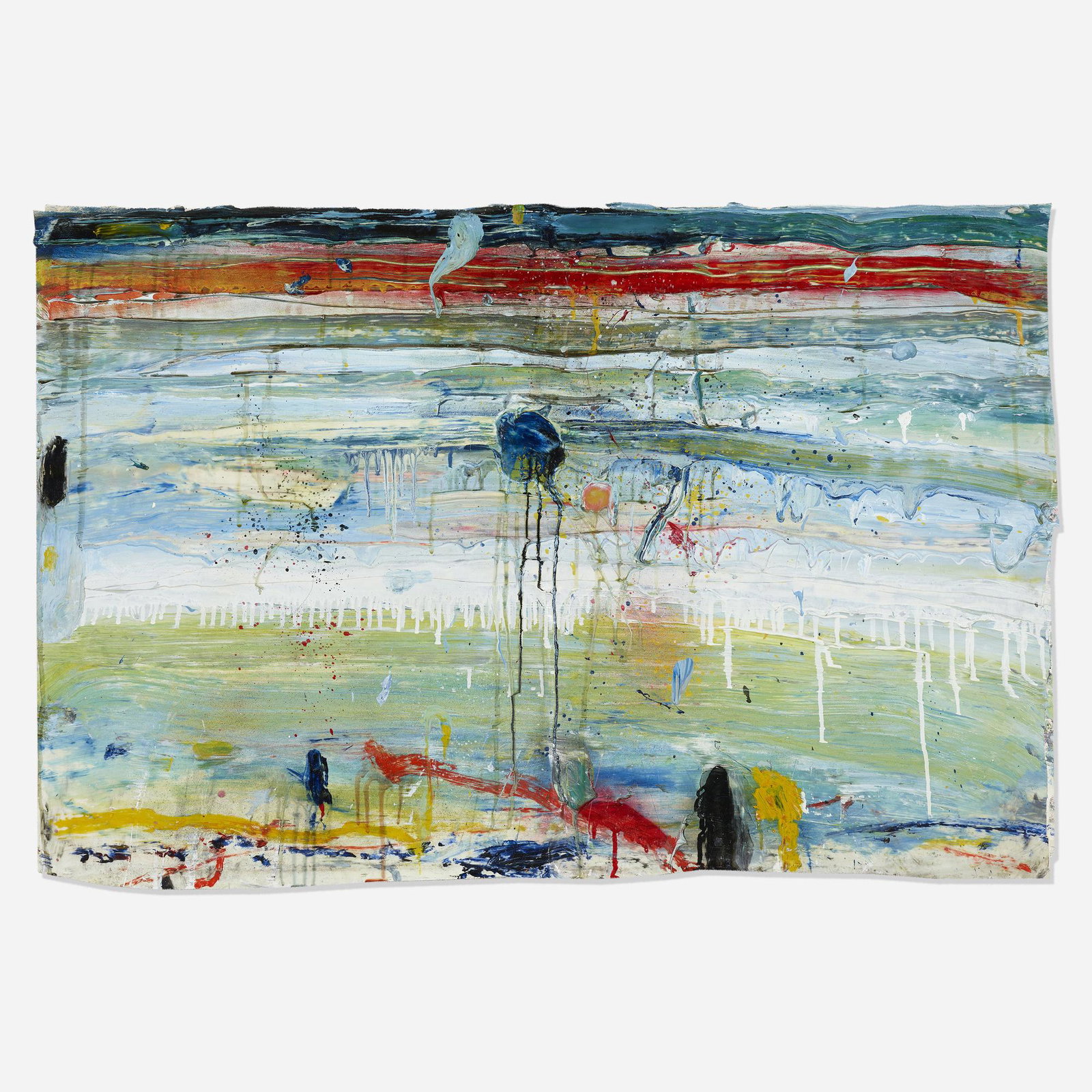 Robert Baribeau, Untitled: Robert Baribeau Untitled 2005acrylic and mixed media on paper26.5 h × 39.5 w in (67 × 100 cm) Provenance: Acquired directly from the artist | Allan Stone Gallery, New