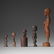 African, collection of five figures - 2