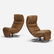 American, reclining swivel chairs, pair