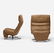 American, reclining swivel chairs, pair - 2
