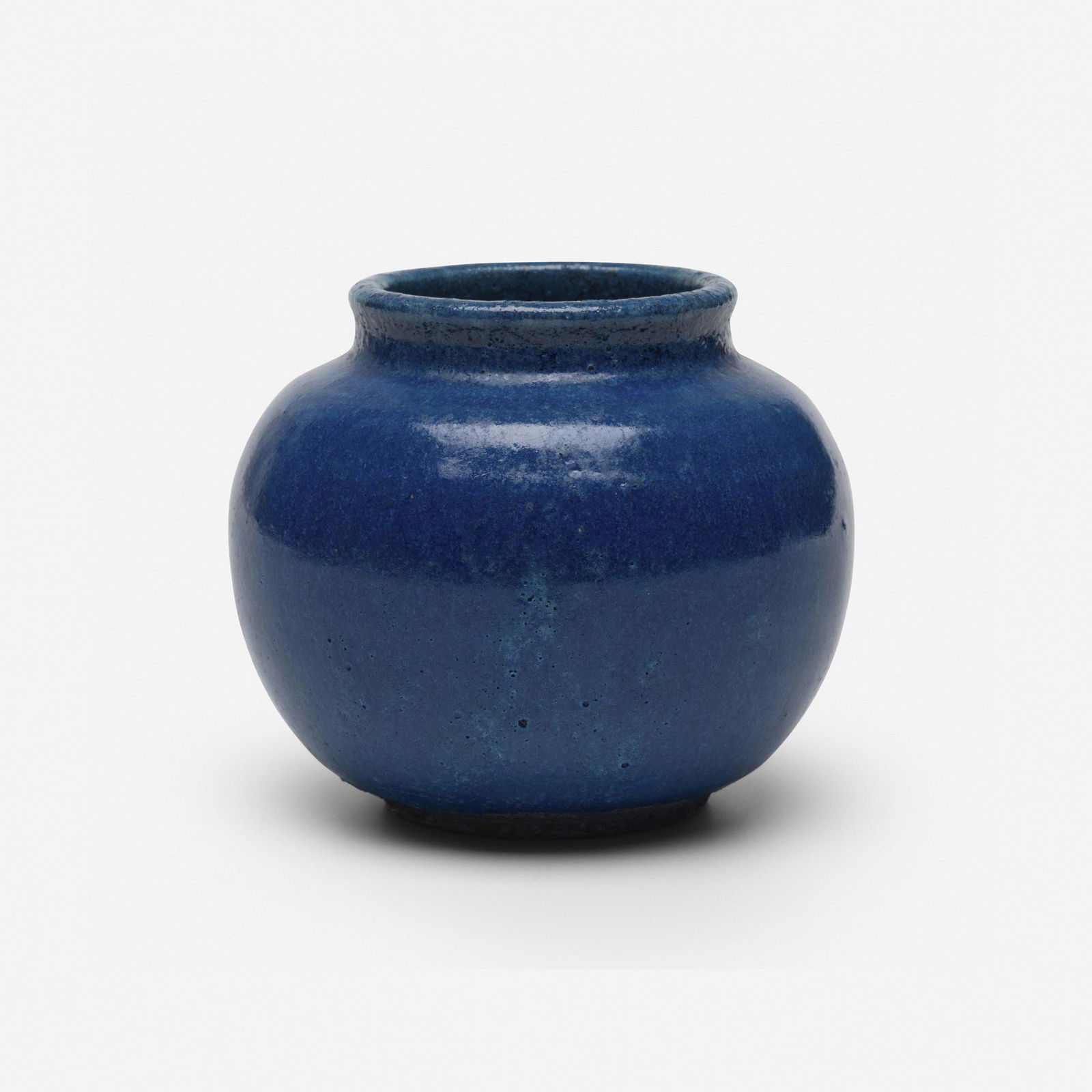 Émile Lenoble, vase: Émile Lenoble vase c. 1930glazed earthenware5 h × 6 dia in (13 × 15 cm) Glazed mark to underside 'E6 339'. Impressed cipher to underside.
