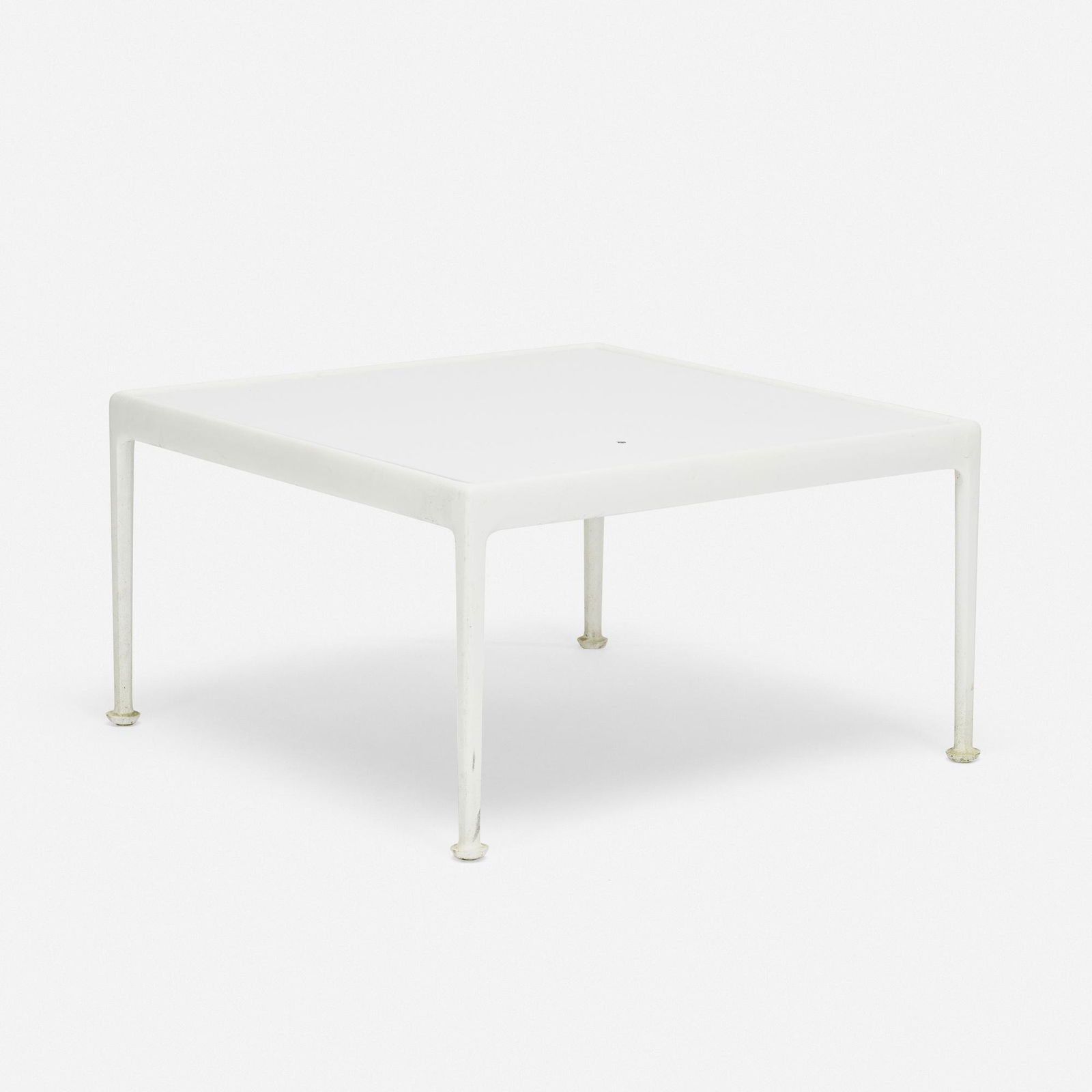 Richard Schultz, 1966 coffee table: Richard Schultz 1966 coffee table Richard Schultz Design, Inc.USA, 1966 / c. 2000enameled aluminum and steel28.5 w × 28.5 d × 16 h in (72 × 72 × 41 cm) Metal manufac
