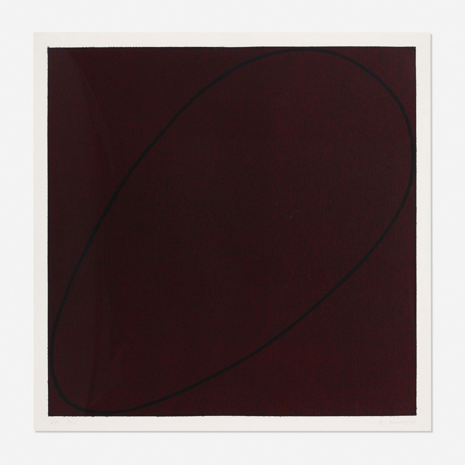 Robert Mangold, Untitled (from 4x4x4 series): Robert Mangold Untitled (from 4x4x4 series) 1990screenprint in colors43.75 h × 43.75 w in (111 × 111 cm) Sheet measures: 48 h x 47.5 w inches. Signed and numbered to lower edge 'P