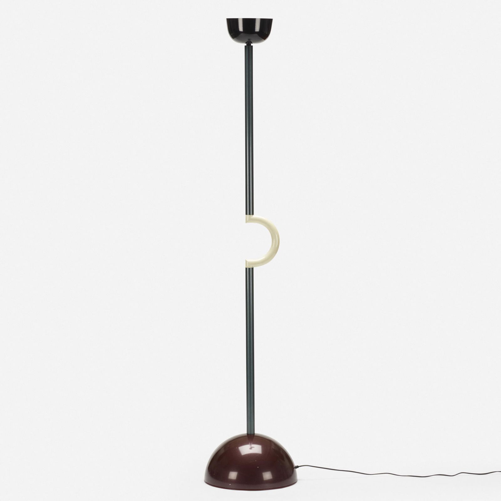 Martine Bedin, Holiday floor lamp: Martine Bedin Holiday floor lamp MemphisFrance / Italy, 1983enameled aluminum, enameled steel75.75 h × 15.5 dia in (192 × 39 cm) Provenance: Collection of John