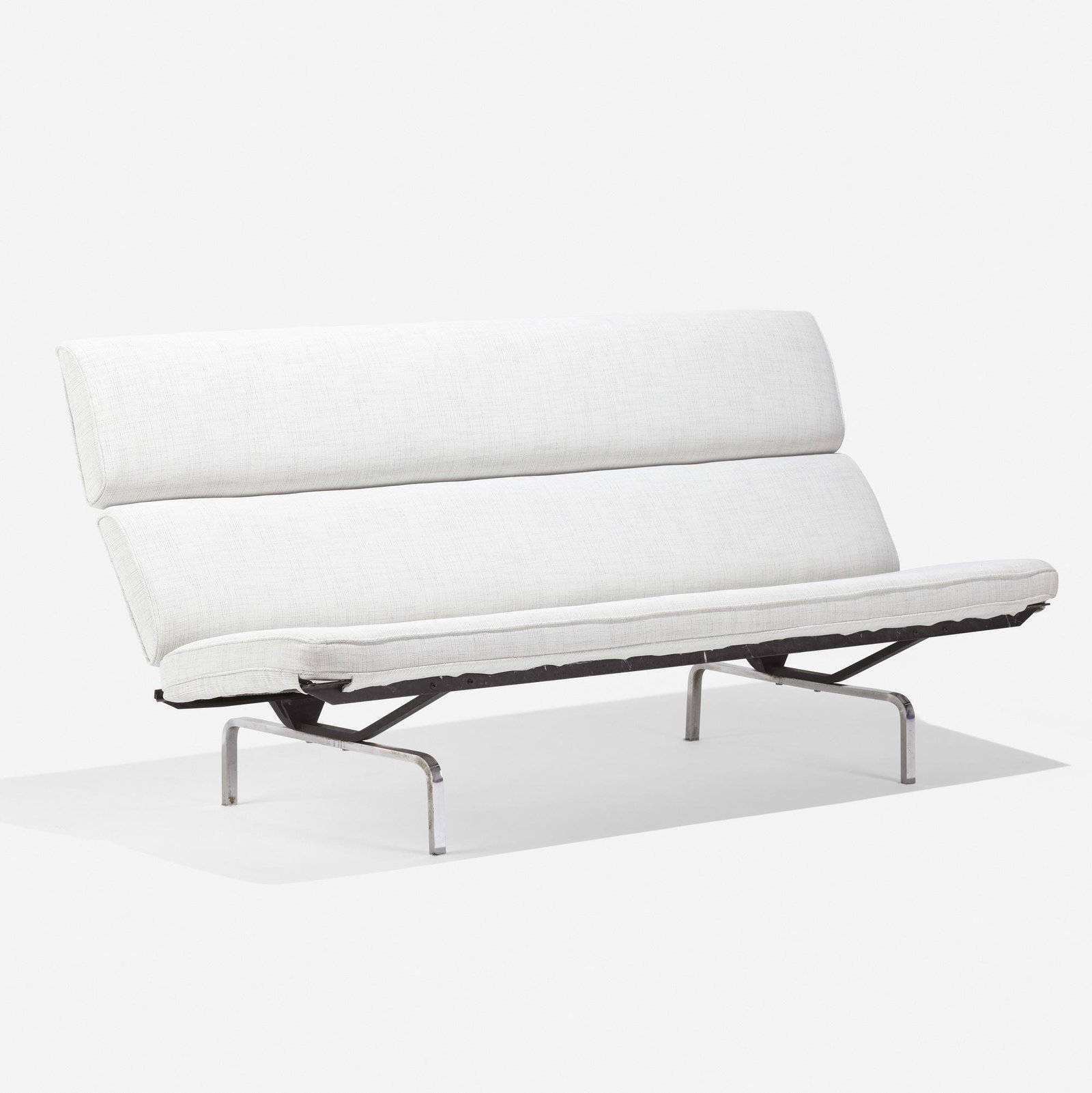 Charles and Ray Eames, Sofa Compact: Charles and Ray Eames Sofa Compact Herman Miller USA, 1954 upholstery, enameled and chrome-plated steel 34.25 h × 72 w × 30 d in (87 × 183 × 76 cm) Literature:<