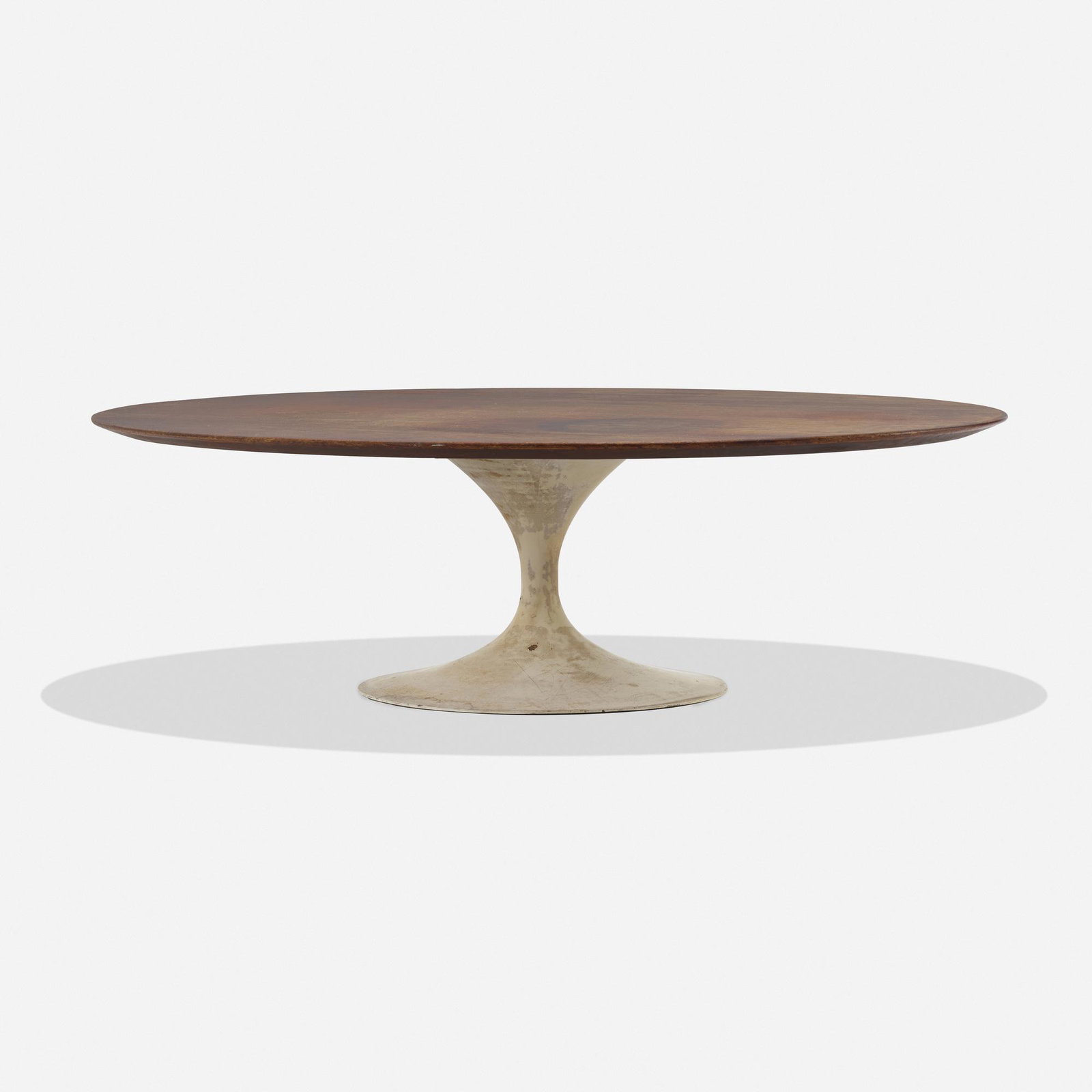 Eero Saarinen, coffee table, model 167W: Eero Saarinen coffee table, model 167W Knoll Associates USA, 1957 enameled steel, oak 54 w × 36 d × 15 h in (137 × 91 × 38 cm) Decal manufacturer's label to underside '