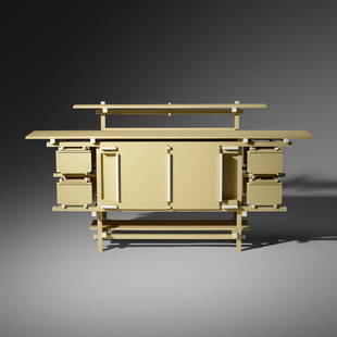 Mario Minale and Kuniko Maeda, LEGO Buffet: Mario Minale and Kuniko Maeda LEGO Buffet DroogThe Netherlands, 2010Lego bricks78.5 w × 175 d × 41 h in (199 × 444 × 104 cm) Cabinet features four drawers and two do