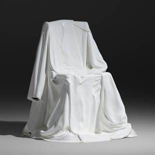 Marina Karella, Lonely Chair: Marina Karella Lonely Chair 1975cast polyester resin35 h × 30 w × 29 d in (89 × 76 × 74 cm) Incised signature and number to base of chair 'Marina Karella 7/7'. This work i