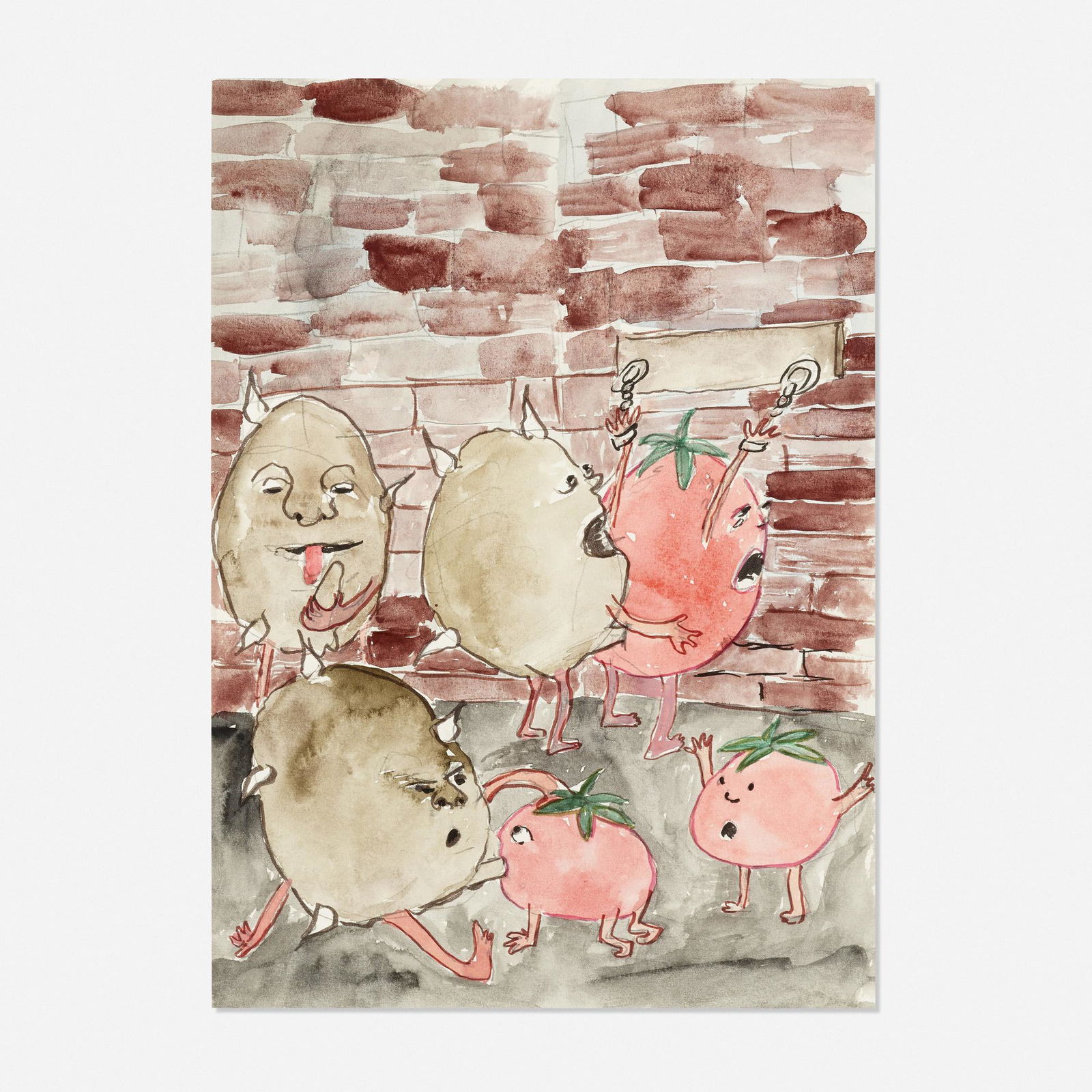 Amelie von Wulffen, Untitled: Amelie von Wulffen Untitled 2011watercolor, India ink and pencil on paper11.75 h × 8.25 w in (30 × 21 cm) Provenance: Alex Zachary, New York | Acquired from the previ