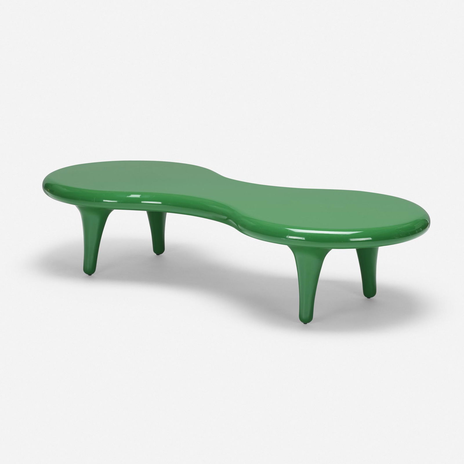 Marc Newson, Orgone table: Marc Newson Orgone table CappelliniAustralia / Italy, 1998lacquered fiberglass63 w × 28 d × 14.5 h in (160 × 71 × 37 cm) Metal manufacturer's label to underside 'Cap