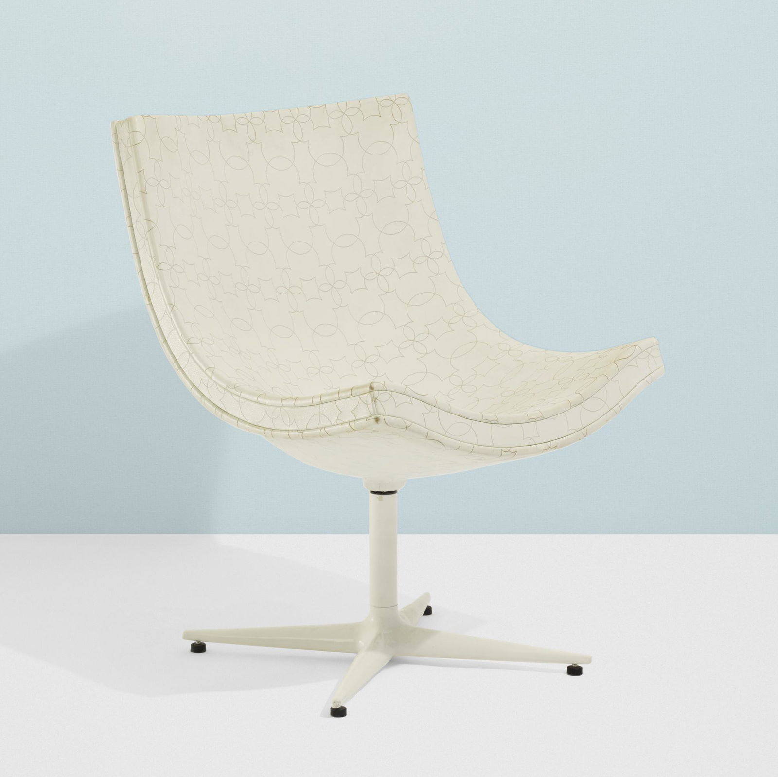 Christophe Pillet, Y: Christophe Pillet Y's Mickey swivel lounge chair Cappellini and Walt Disney SignatureFrance / Italy/USA, 2010leather, embroidery, lacquered steel, lacquered aluminum, plastic21.5 w × 26 d × 32 h i